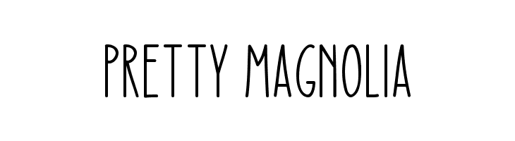 Pretty Magnolia  Frei Schriftart Herunterladen