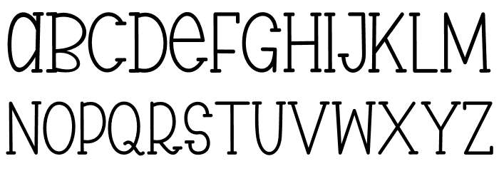 Pretty Panda Font LOWERCASE