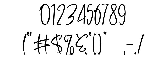 Pretty Poisons Font OTHER CHARS