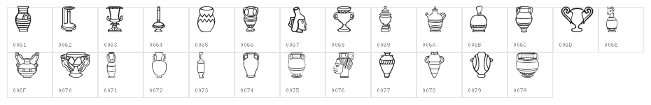 Pretty-Pottery Character Map