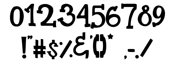 Pretty Pumpkin Font OTHER CHARS