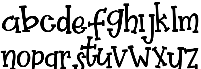 Pretty Pumpkin Font LOWERCASE