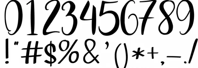 Pretty Queen Font OTHER CHARS