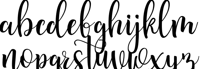 Pretty Queen Font LOWERCASE