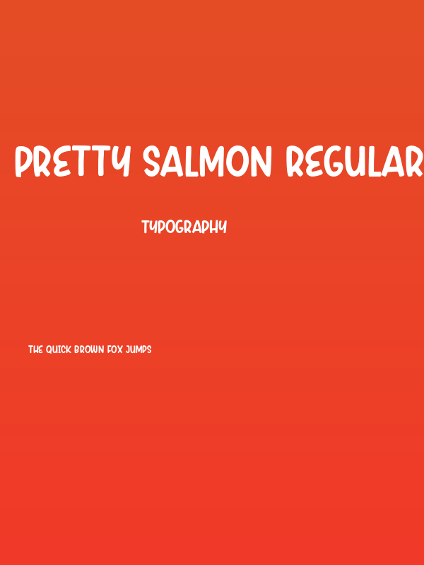 Pretty Salmon Regular Poster