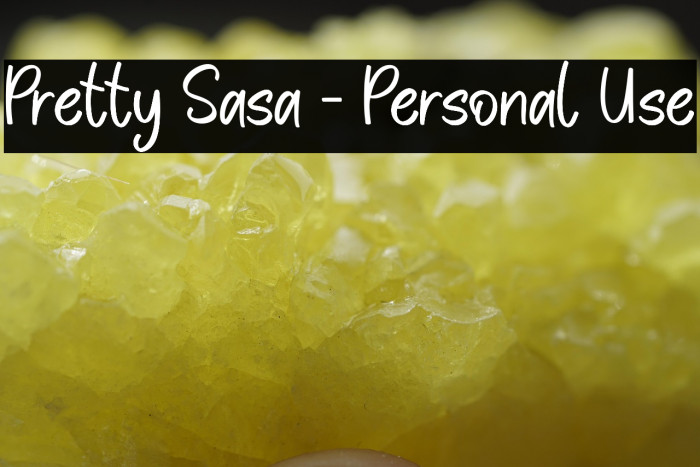 Pretty Sasa - Personal Use Example 1