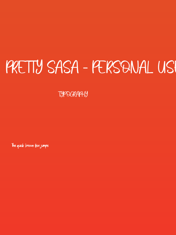 Pretty Sasa - Personal Use Poster