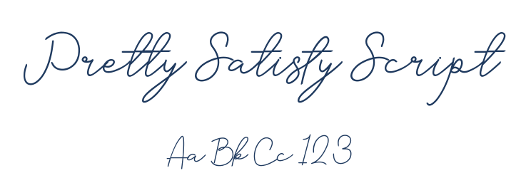 Pretty Satisfy Script Font Preview