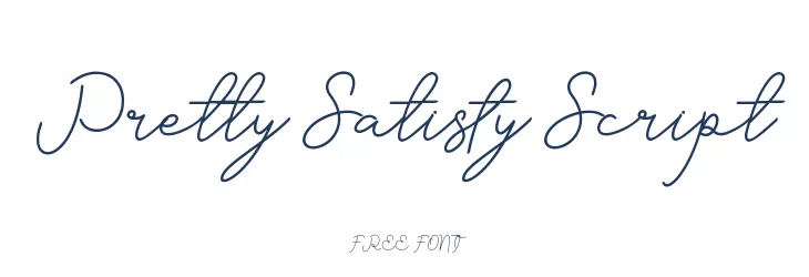 Pretty Satisfy Script  baixar fontes gratis