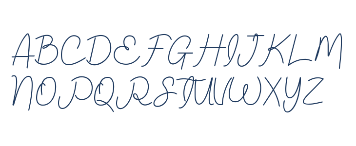 Pretty Satisfy Script Uppercase