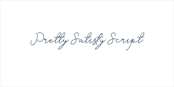 Pretty Satisfy Script Logo