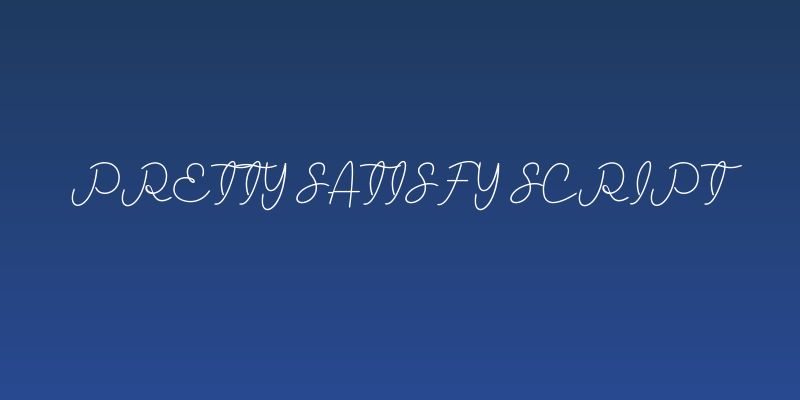Pretty Satisfy Script Social Header