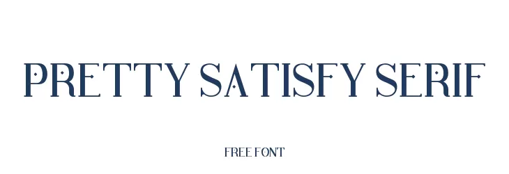 Pretty Satisfy Serif  baixar fontes gratis