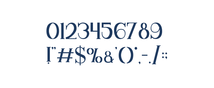 Pretty Satisfy Serif Other Characters