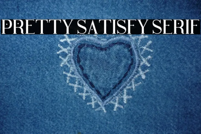 Pretty Satisfy Serif Example 1