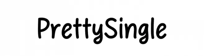 Pretty Single  フリーフォントのダウンロード