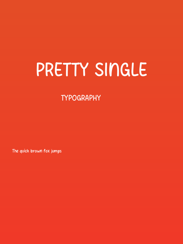 Pretty Single Poster