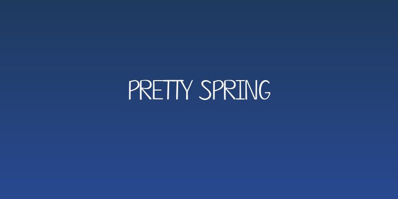 Pretty Spring Social Header