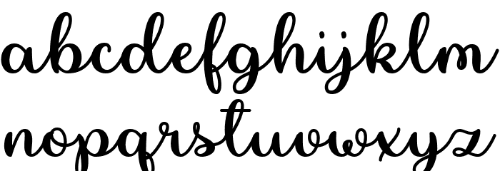 Pretty Summer Regular Font LOWERCASE