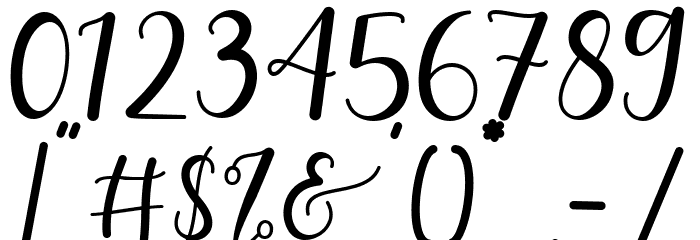 Pretty Valentine Font OTHER CHARS