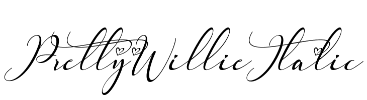 Pretty Willie Italic  Frei Schriftart Herunterladen