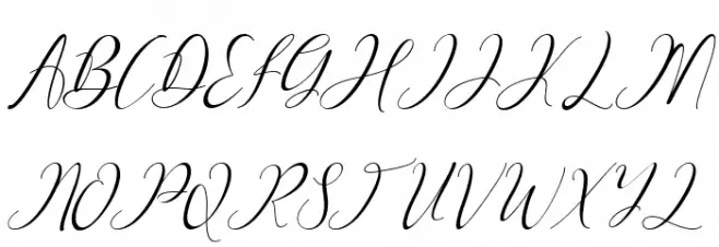 Pretty Willie Italic Font Litere mari