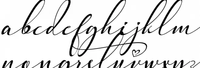 Pretty Willie Italic Font LOWERCASE