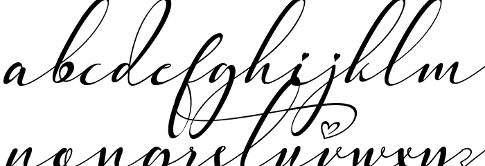 Pretty Willie Italic Font LOWERCASE
