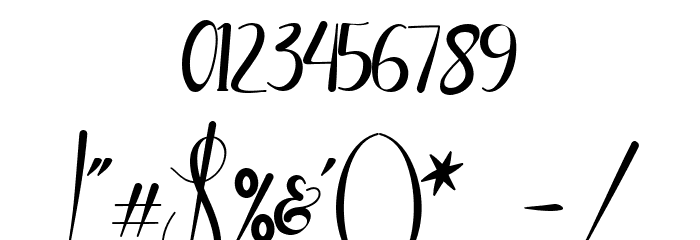 Pretty Willie Font OTHER CHARS
