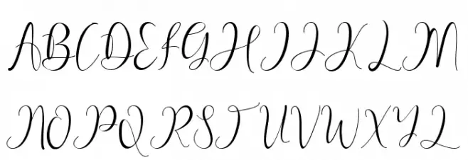 Pretty Willie Schriftart Groß