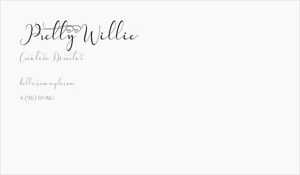 Pretty Willie Business Card