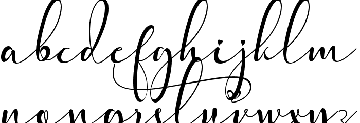 Pretty Willie Font LOWERCASE