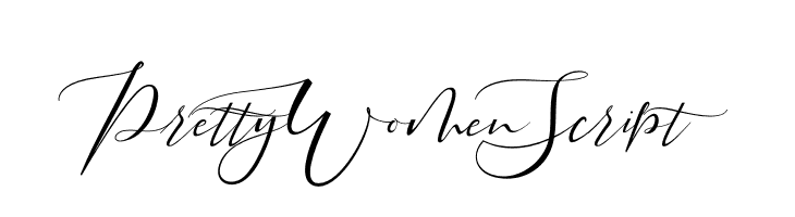 Pretty Women Script  Frei Schriftart Herunterladen