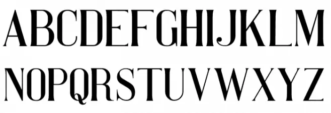 Pretty Women serif 字体 大写