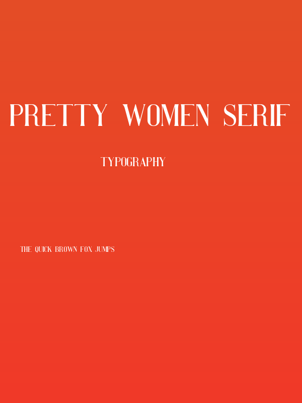 Pretty Women serif Poster