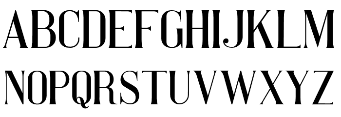 Pretty Women serif 字体 小写