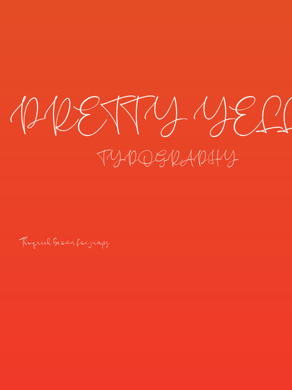 Pretty Yellow Regular Poster