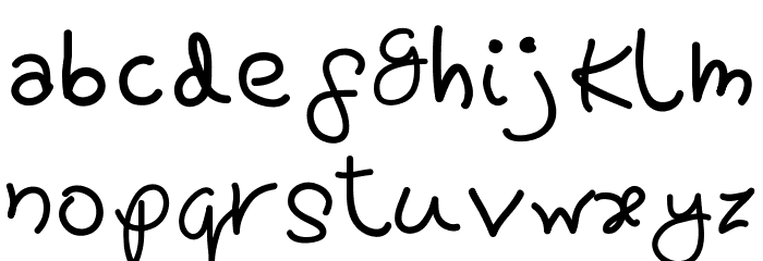 Pretty tOmAtO Font LOWERCASE