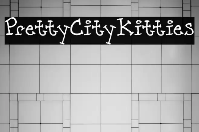 PrettyCityKitties Font examples