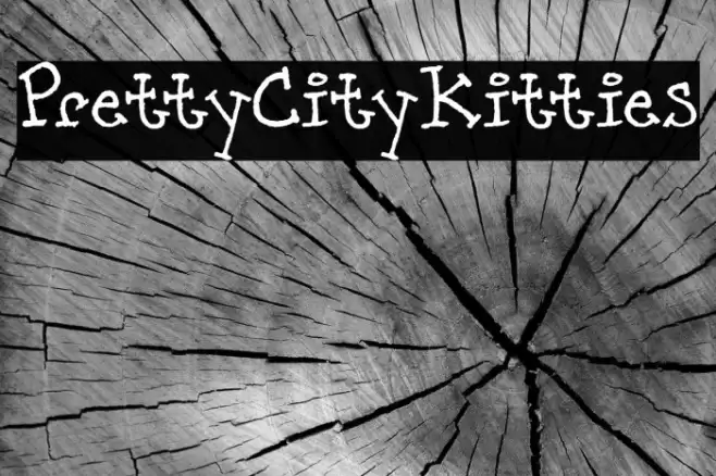 PrettyCityKitties Font examples
