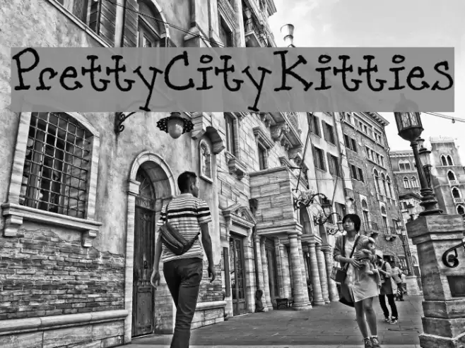 PrettyCityKitties Font examples