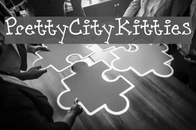 PrettyCityKitties Font examples