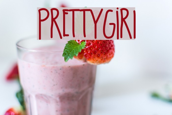 PrettyGirl Font examples