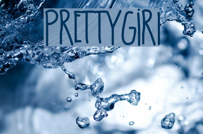 PrettyGirl Font examples