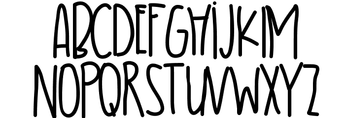 PrettyGirl Font LOWERCASE