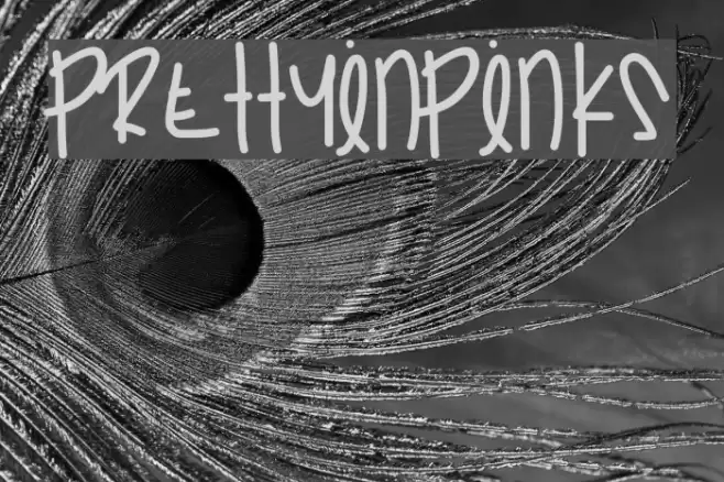 PrettyInPinks Font examples