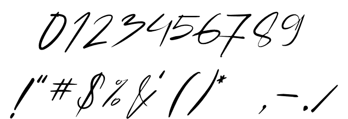 PrettyRosseRegular Font OTHER CHARS