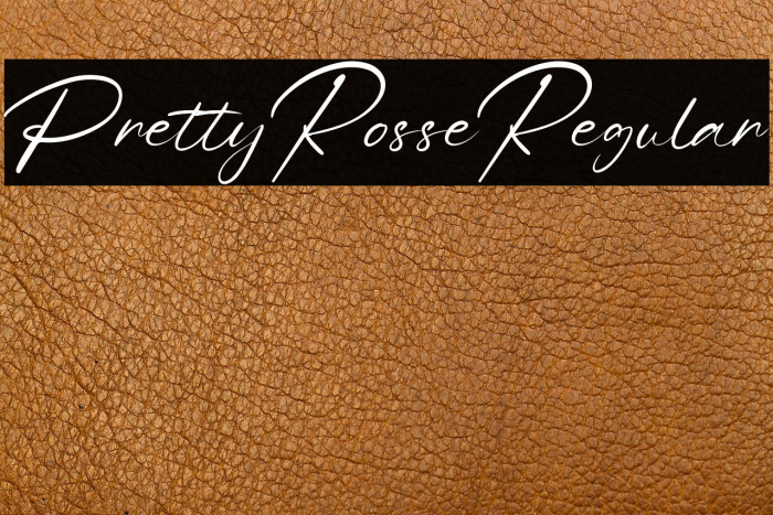 PrettyRosseRegular Example 3