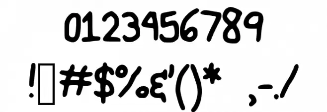 Pretty_Pastel Font OTHER CHARS