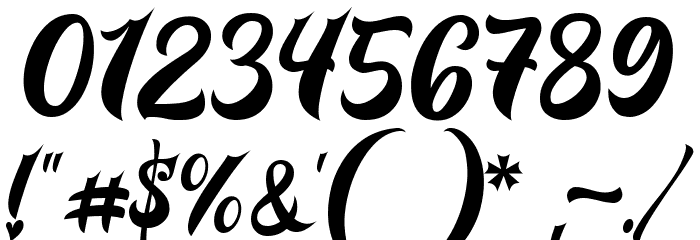 Prettyla Font OTHER CHARS